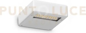 Tab applique a parete in allumnio led 3000k 24w  3050 lm bianco