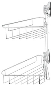 Mensola angolare autoportante in metallo per bagno in argento Bestlock Bath - Compactor