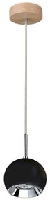 Spot-Light 5143174 - Lampadario LED a sospensione con filo BALL WOOD 1xGU10/5W/230V quercia opaco