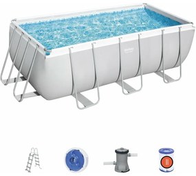 Bestway - Piscina Power Steel Frame Rettangolare 412x201x122 cm 56456