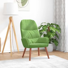 Sedia Relax Verde Chiaro İn Velluto /