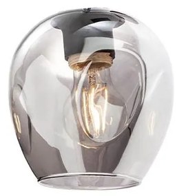 Redo - Paralume di ricambio per lampada e lampadario PIERCE diametro 15 cm nero/fumé