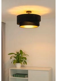 Duolla - Lampadario a plafone KOBO 1xE27/15W/230V diametro 45 cm nero