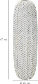 Vaso Resina Leaf Cm Ø 20X67