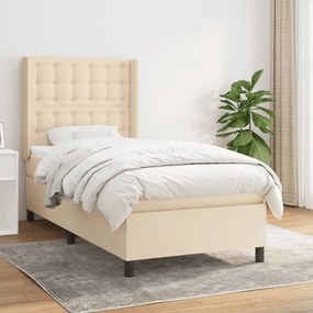 Giroletto A Molle Con Materasso Crema 90x200 Cm İntessuto /
