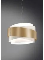 Lampadario a sospensione BEA una luce Oro diametro 60x h38 cm