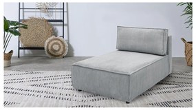 Modulo divano in velluto a coste variabile grigio chiaro Nihad modular - Bobochic Paris
