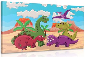 Quadro su tela – Mondo dei dinosauri