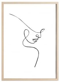 Poster decorativo (50x70 cm) Vrye Piatto B & Legno Naturale - Sklum