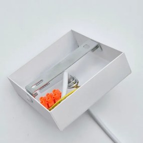 Lampadario a sospensione con filo ASTRID 1xE27/60W/230V bianco