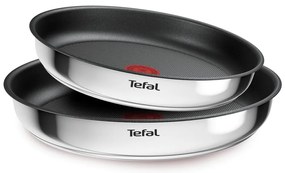 Padelle in set in acciaio inox con superficie antiaderente/con manico rimovibile 2 pz ø 26 cm INGENIO Cook Eat L8813S75 – Tefal