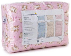 Trapunta Orsacchiotti Baby Rosa in Cotone Caleffi Kids