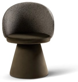 Poltrona verde scuro con rivestimento in velluto Inez – Micadoni