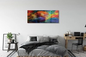 Quadro acrilico Frattali 3D colorati 120x60 cm
