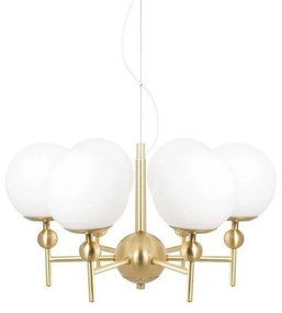 Globen Lighting - Astrid 50 Lampada A Sospensione Ottone Spazzolato/Bianco Globen Lighting