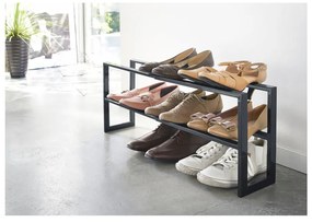 Scaffale nero per scarpe Line - YAMAZAKI