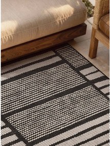 Tappeto da interno/esterno nero/color crema 160x230 cm Haringey Allington – Ted Baker