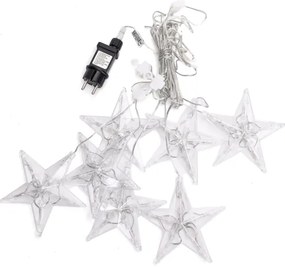 Aigostar - LED Catena luminosa natalizia da esterno 70xLED/230V 1,2x1m IP44 bianco freddo a stelle