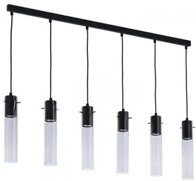 Lampadario su corda LOOK GRAPHITE 6xGU10/10W/230V