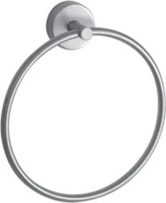 Kamalu - Portasalviette anello da muro in acciaio inox satinato | Monde-S