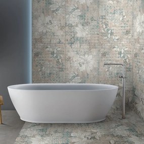 Piastrella da pavimento e rivestimento interno 60 x 120 cm Sp. 9.5 mm rettificato Decoro Folia in gres porcellanato opaco multicolore traffico medio forte (pei 3/5) R9