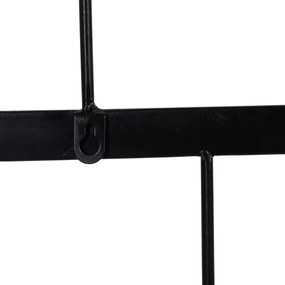 Appendiabiti da parete in metallo nero - Ixia
