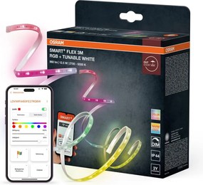 Osram -LED RGB+TW Striscia per esterni dimmerabile SMART+ FLEX 3 m LED/12,5 W/230 V Wi-Fi