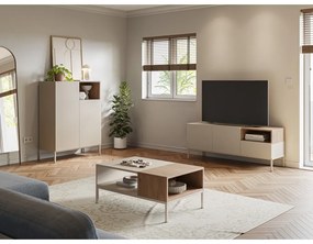 Mobile TV color crema 140x55 cm Cailin - Marckeric