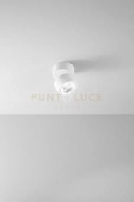 Faretto-applique in metallo verniciato bianco camera led 15w cct 30...