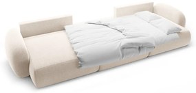 Divano angolare color crema allungabile/con contenitore (a U) con rivestimento in ciniglia Tonale – Cosmopolitan Design