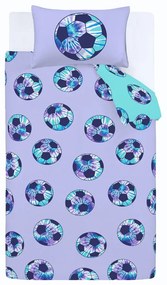 Biancheria da letto singola per bambini 135x200 cm Tie Dye Football - Catherine Lansfield