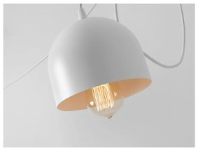 Lampada a sospensione bianca per 4 lampadine Popo - CustomForm