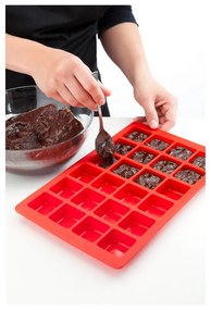 Stampo per brownie in silicone rosso - Lékué