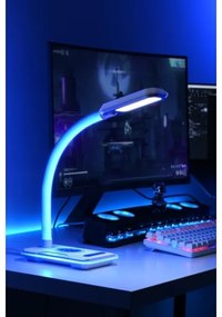 Immax 08988L - LED RGBW Lampada da tavolo dimmerabile con Qi di ricarica 30W/230V bianco