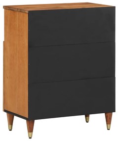 Credenza 60x33x75 cm in legno massello di mango