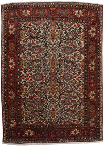 Kashan Tappeto 200x130 Rosso (Iran) Annodato A Mano