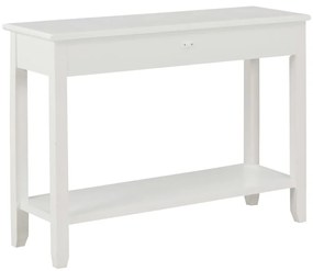 Tavolo consolle bianco 110x35x80 cm in legno