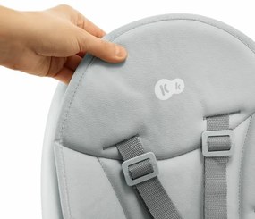 KINDERKRAFT - Sedia da pranzo per bambini 2in1 DINNLY grigio