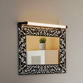 Lindby Eleri Luce per specchio a LED, nero