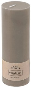 Candela Friendly beige-marrone, durata di combustione 60 h Eco - Eco candles by Ego dekor