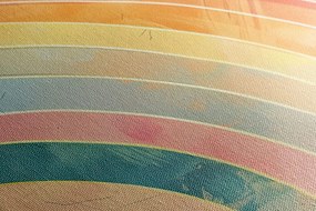 Quadro su tela – Arcobaleno minimalista Peach Fuzz
