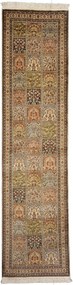 Cashmere Silk Tappeto orientale 80 x 310 Beige (Indian) Annodato A Mano