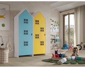 Armadio per bambini giallo e azzurro 115x171,5 cm CASAMI BRUGES - Vipack