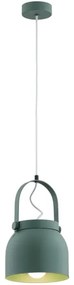Argon 8283 - Lampadario a sospensione con filo LOGAN 1xE27/15W/230V diametro 20 cm verde