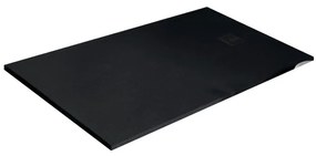Piatto doccia in resina Strato nero L 160 x L 70 x H 3 cm effetto pietra