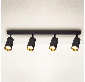 Brilagi - Faretto SELE 4xGU10/30W/230V nero/oro