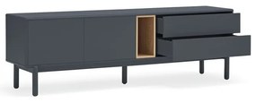 Tavolo TV grigio scuro 180x56 cm Corvo - Teulat