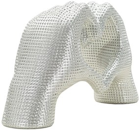 Scultura Lover Silver Cm 25X7,5X13,5 Elegante Decorazione
