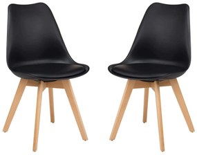 MARGOT - sedia nordica imbottita set da 2