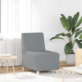 Divano Sedia Grigio Chiaro 55 Cm İn Tessuto /